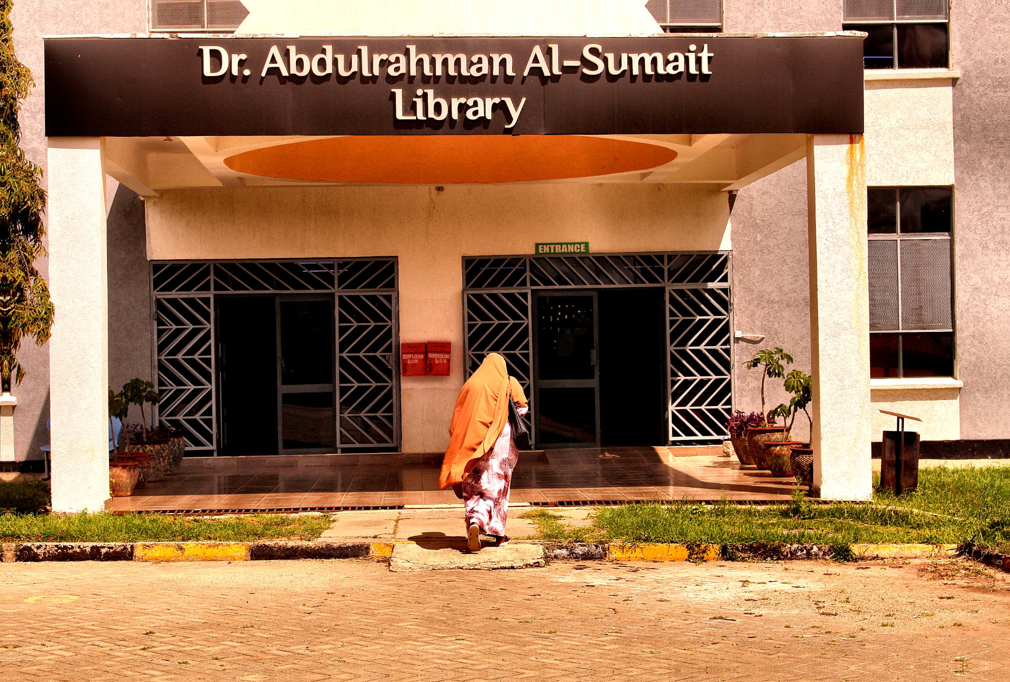 Library entrance