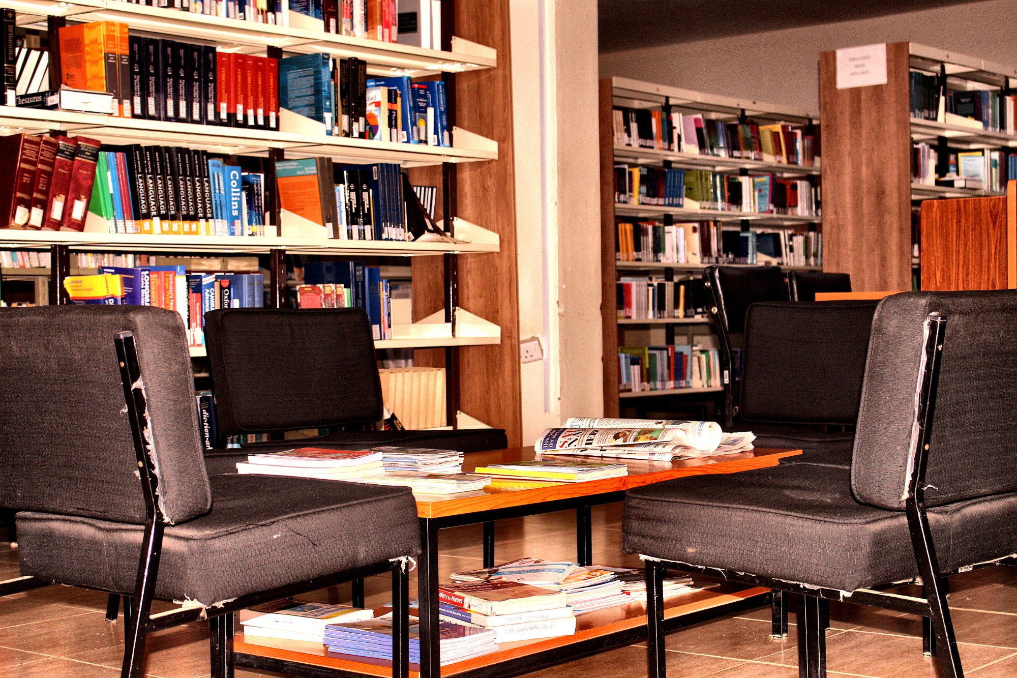 Library reading area
